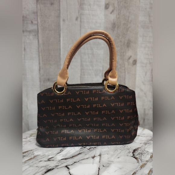 Fila Black and Brown Signature Satchel - Picture 3 of 3